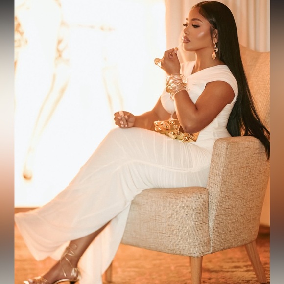 Ronny Kobo Nasha Twist-Front Cut-Out Maxi Dress - Picture 7 of 9